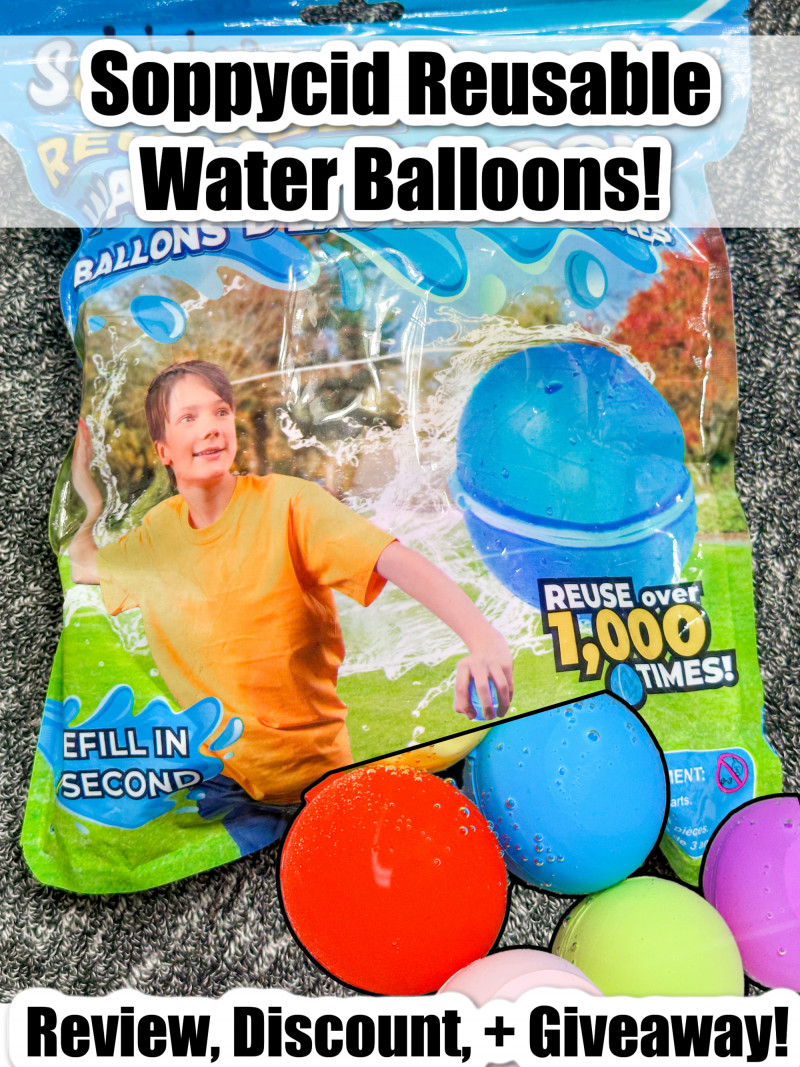 Soppycid Reusable Water Balloons Review, Discount, + Giveaway (+ Free & Affordable Activities For Summer).