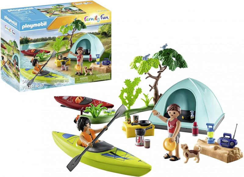 Playmobil Camping with Kayaks.