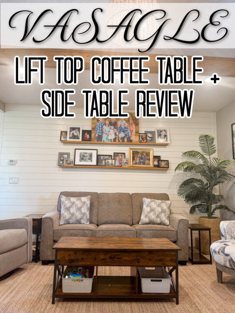 VASAGLE Lift Top Coffee Table + Side Table Review Emily Reviews