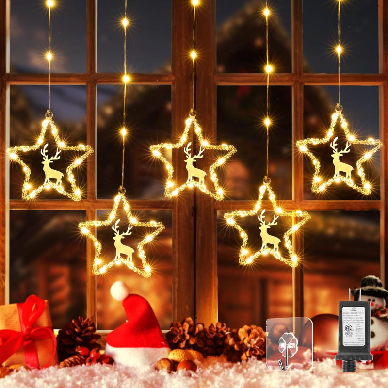 Marchpower Star Curtain Lights.