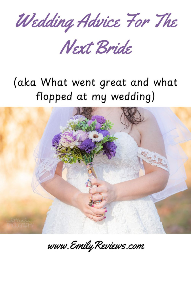 Advice for future brides on making the most of your wedding day and wedding planning