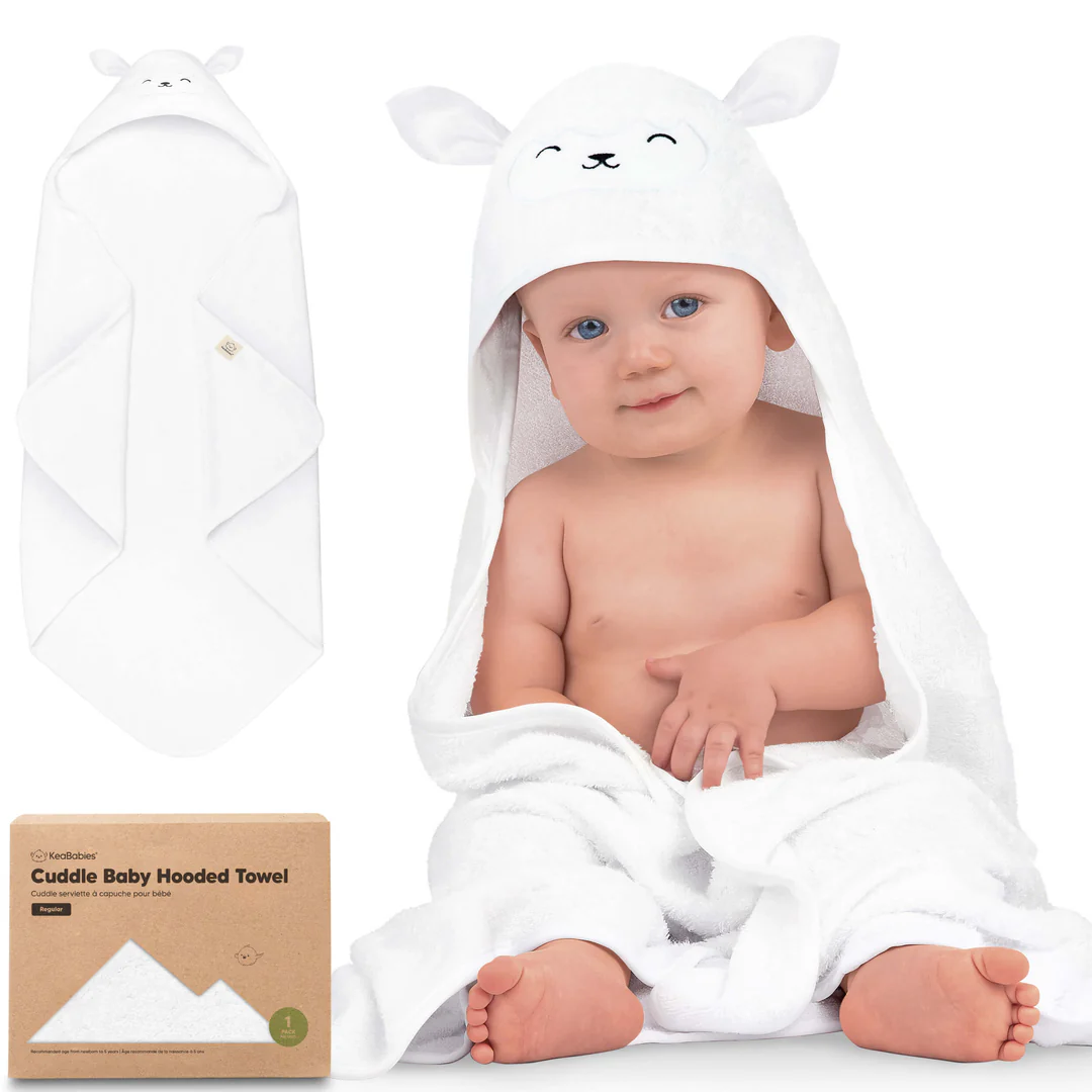 Cuddle Baby Hooded Towel (Lamb).