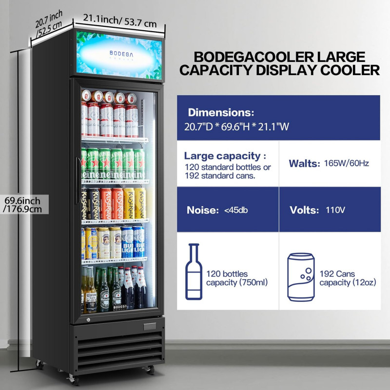 BODEGA COOLER Commercial Beverage Refrigerator Review.