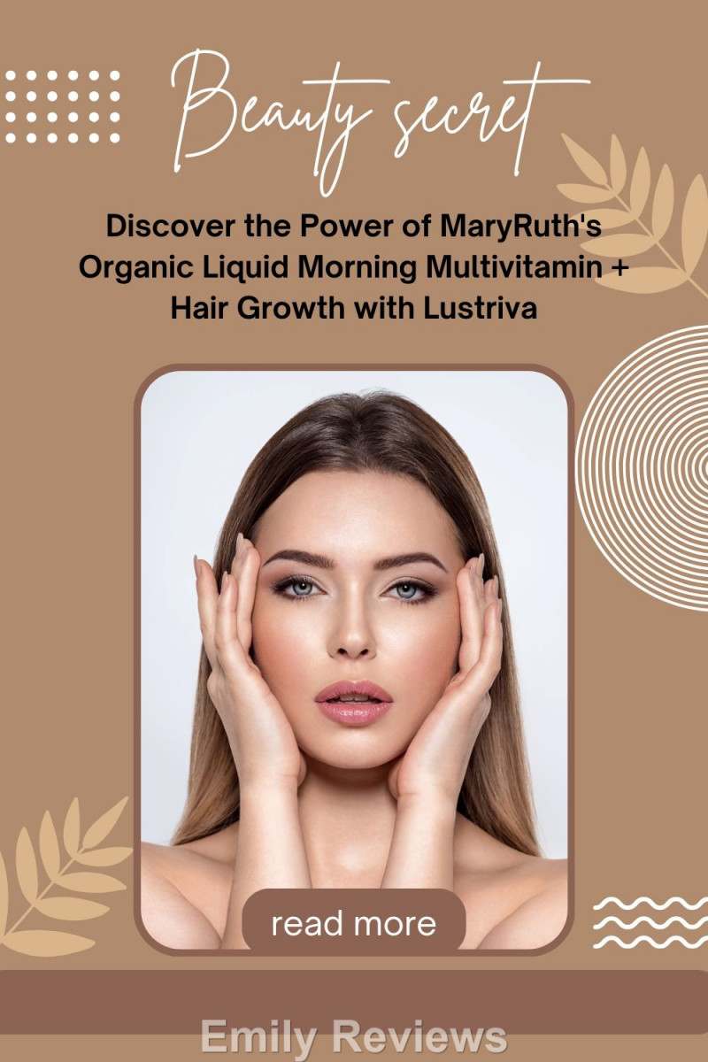 MaryRuth's Organics, Liquid Multivitamin, Lustriva Hair Growth, Biotin, Vitamin B & D | Thicker Hair, Wrinkles, Fine Lines, Skin Care