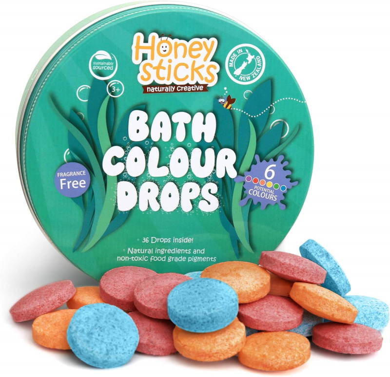 Honeysticks Bath Color Tablets.