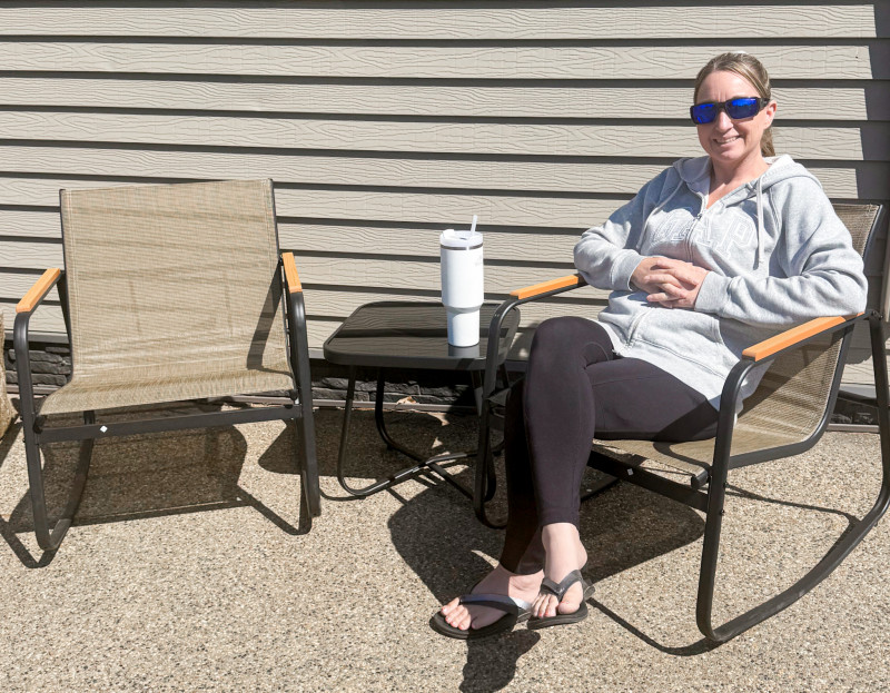 SONGMICS 3-Piece Patio Furniture Set Review + Giveaway.