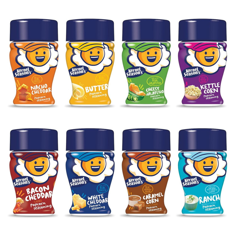 Kernel Season's Popcorn Seasoning Mini Jars Variety Pack.