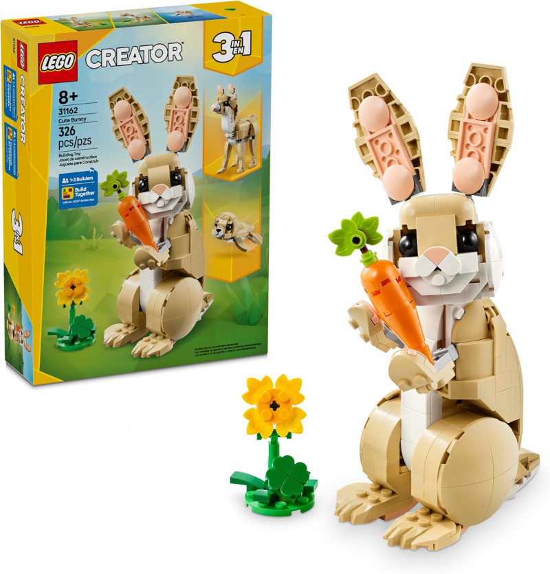 LEGO Creator 3 in 1 Cute Bunny Toy.