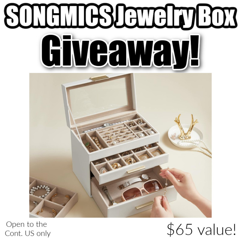 Lockable Mirror Jewelry Cabinet Review (+ Jewelry Box Giveaway!).