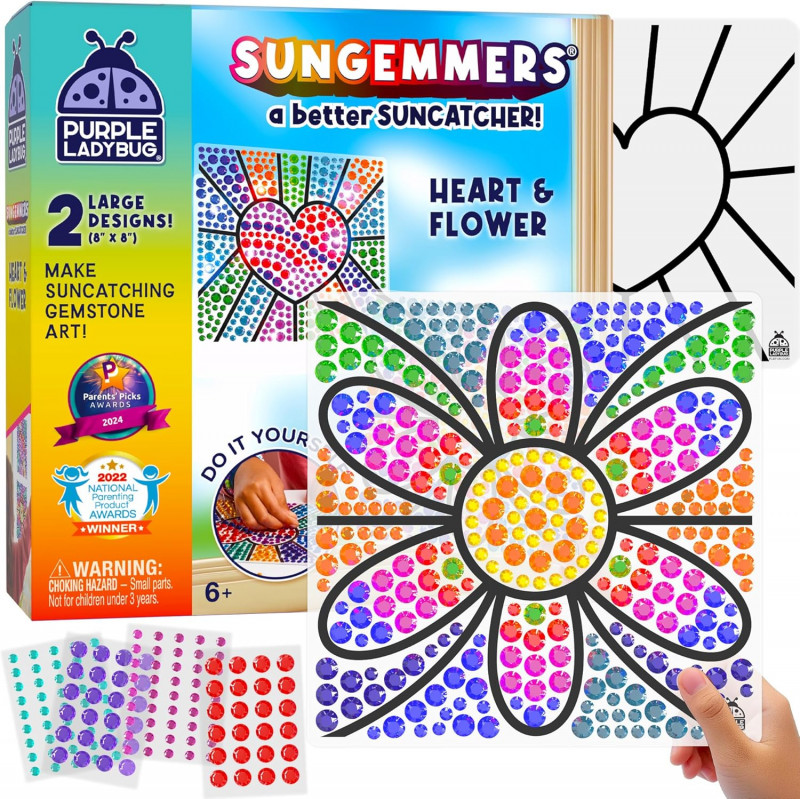 PURPLE LADYBUG Sungemmers Window Diamond Art Suncatcher Kits.