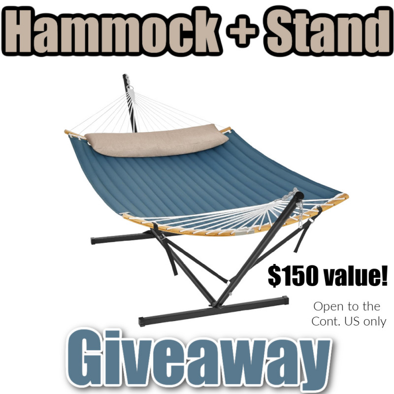 SONGMICS Hammock with Stand Review + Giveaway.