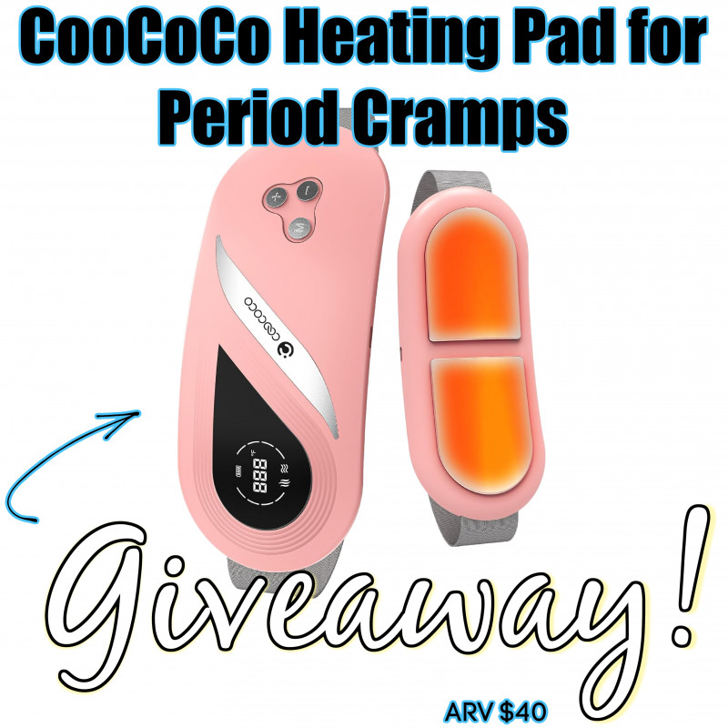 CooCoCo Heating Pad for Period Cramps Giveaway.