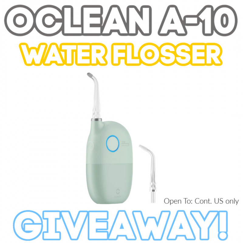 Oclean A10 AirPump Water Flosser Giveaway + Discount Code.