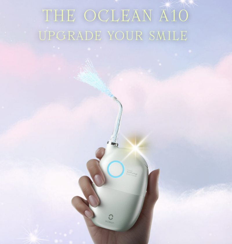 Oclean A10 AirPump Water Flosser Giveaway + Discount Code.