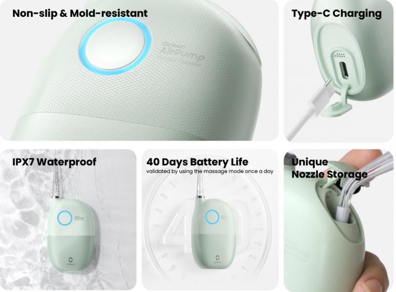 Oclean A10 AirPump Water Flosser Giveaway + Discount Code.
