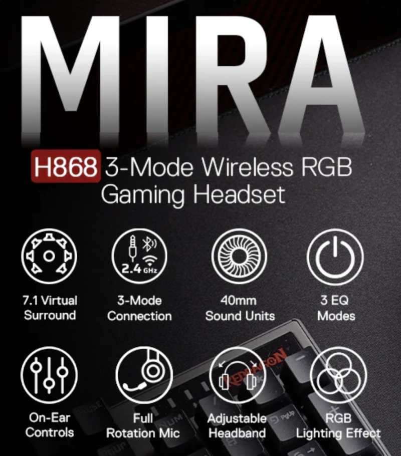 Redragon MIRA H868 Gaming Headset Review.