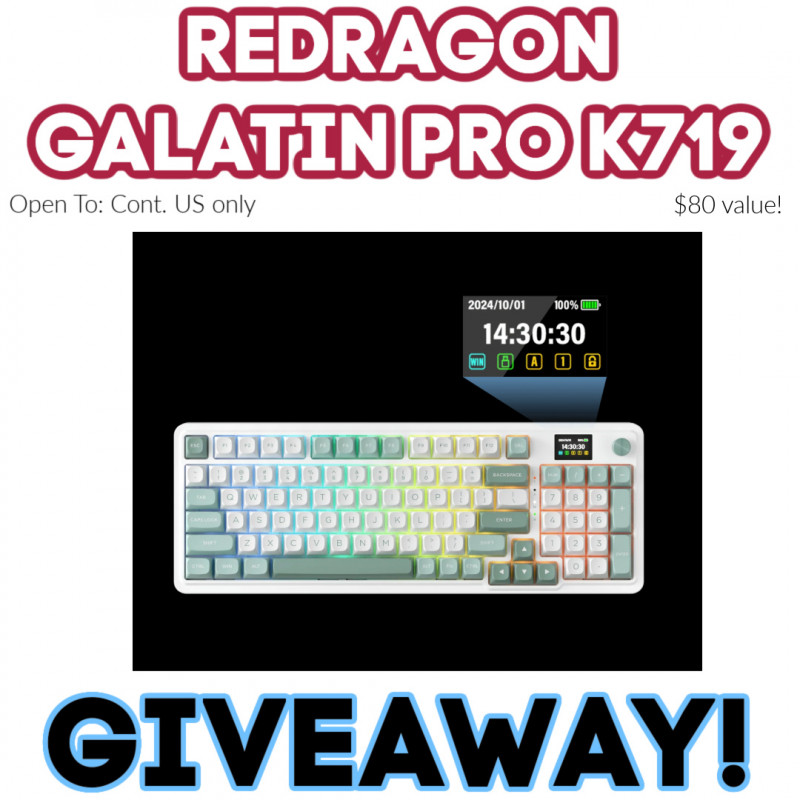 Redragon GALATIN PRO K719 Gaming Keyboard Review + Giveaway.
