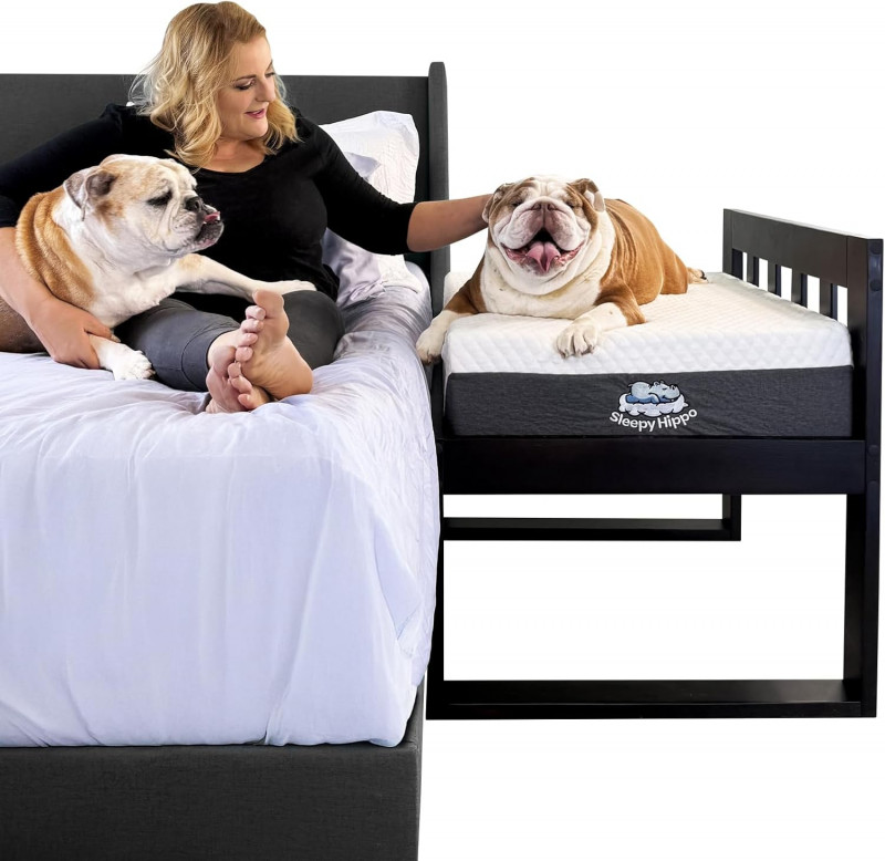 Sleepy Hippo Dog Bed.