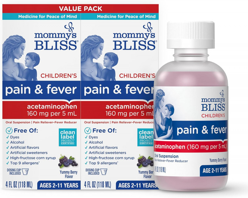 Mommy's Bliss Children's Pain and Fever Reducer.