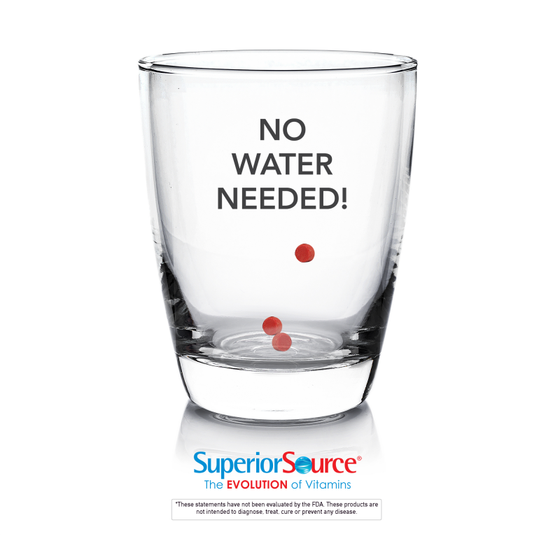 Superior source vitamins - no water needed