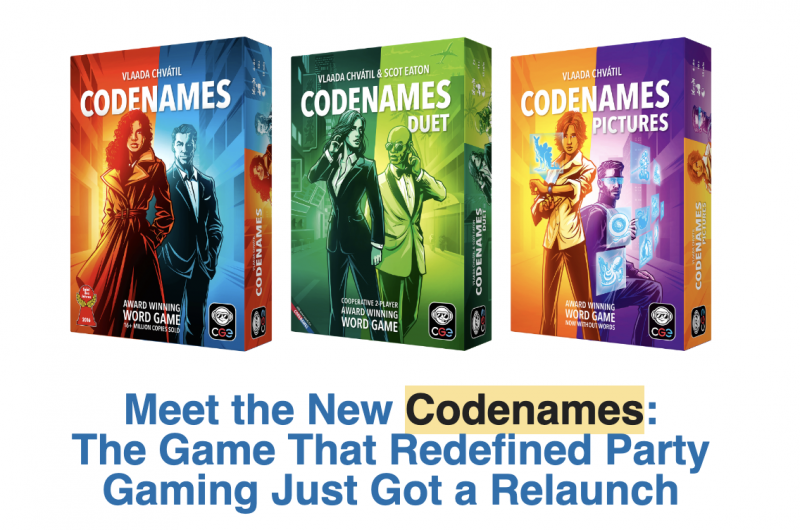 Codenames Celebrates 10 Years with All New Editions!