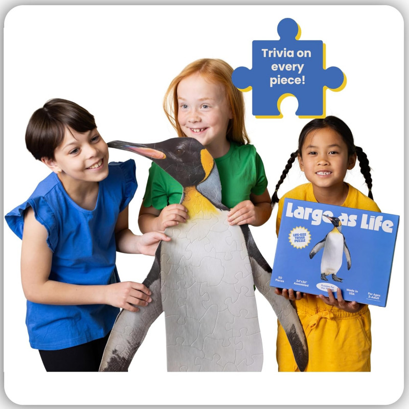 Large As Life Penguin Trivia Puzzle.