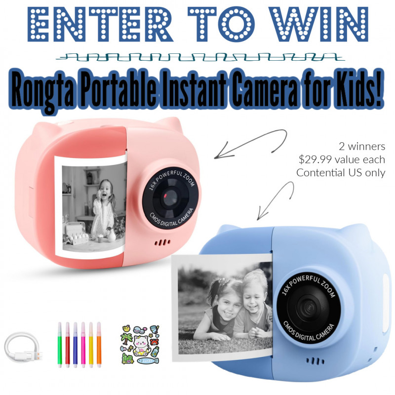 Rongta Portable Instant Camera for Kids + Giveaway (2 Winners!).