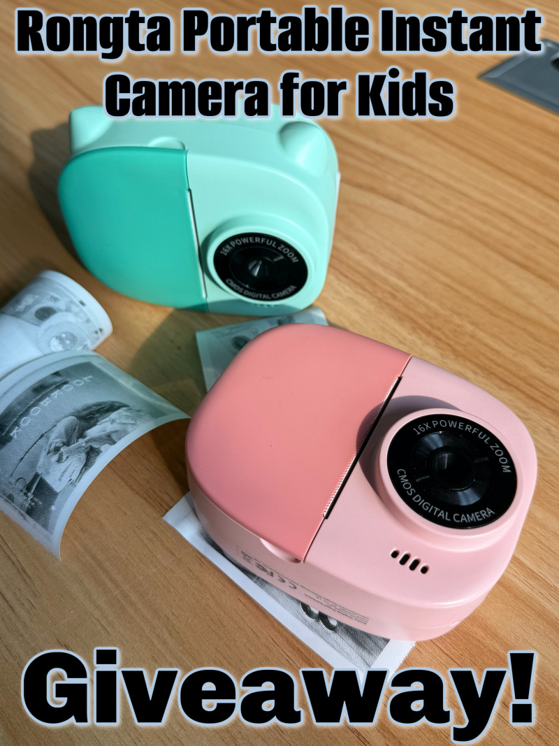 Rongta Portable Instant Camera for Kids + Giveaway (2 Winners!).