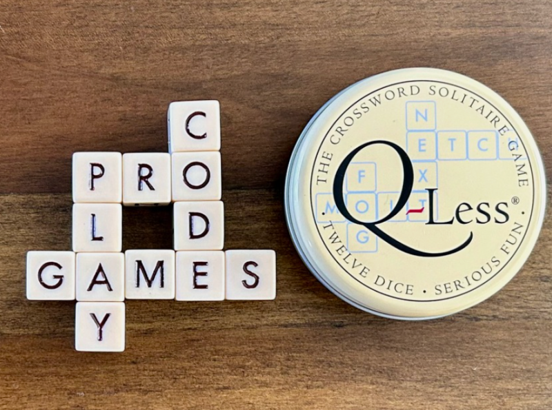 Q-Less: The Crossword Solitaire Game.