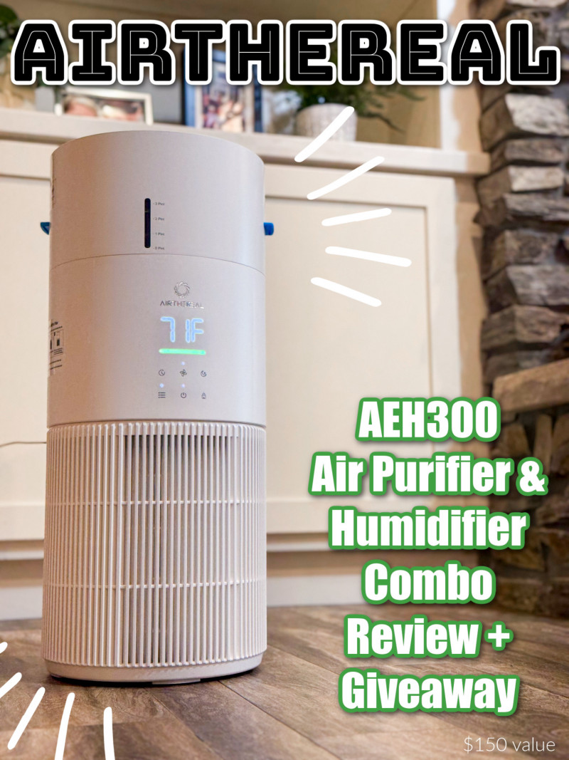 Airthereal: AEH300 Air Purifier & Humidifier Combo Review + Giveaway.