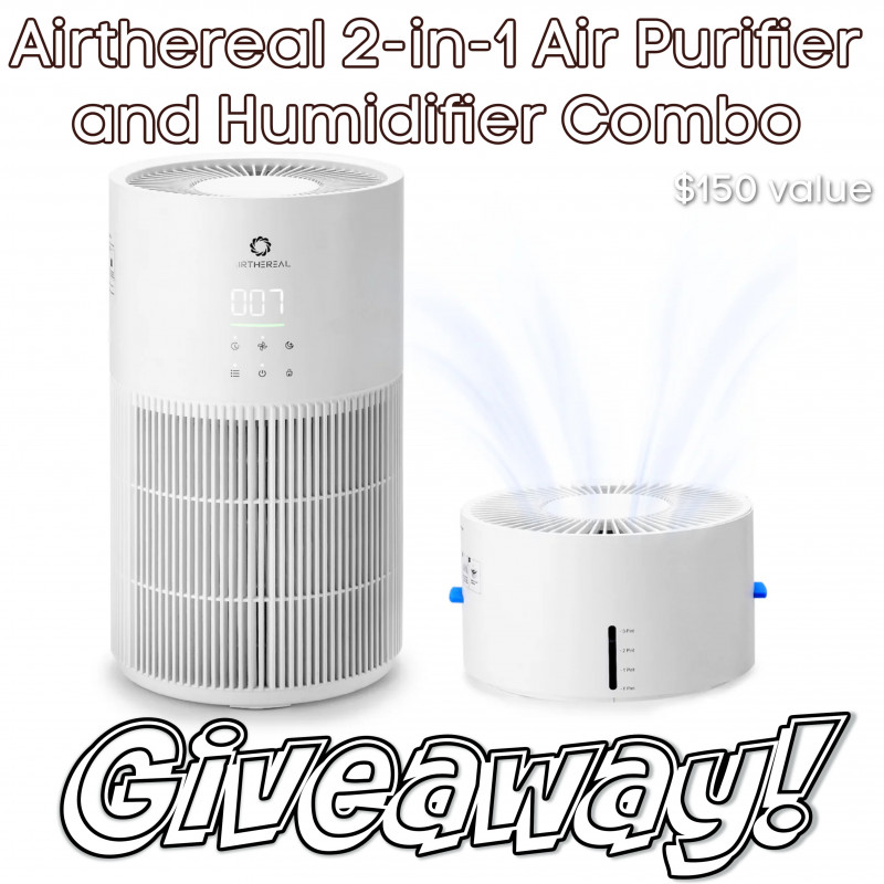 Airthereal: AEH300 Air Purifier & Humidifier Combo Review + Giveaway.