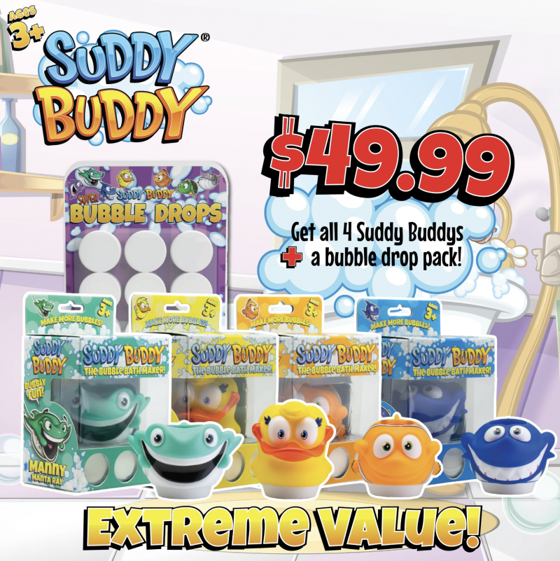 Suddy Buddy -The Bubble Bath Maker.