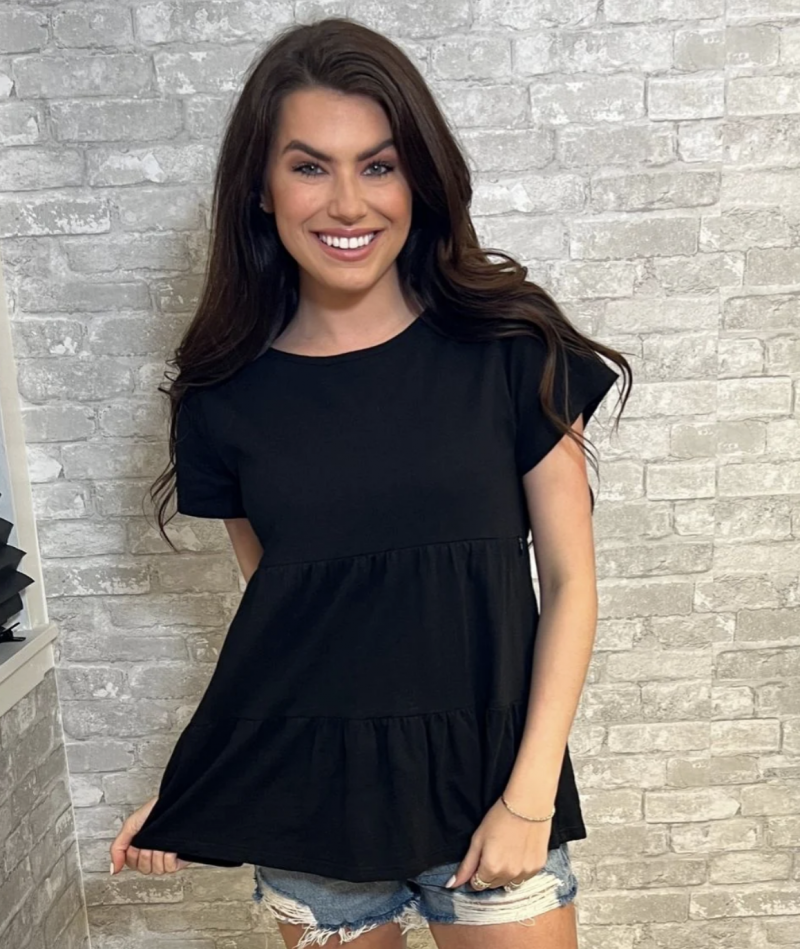 Nursing Queen - Cotton Ruffle Nursing Top.