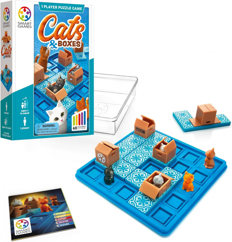 SmartGames Cats & Boxes Travel Game.