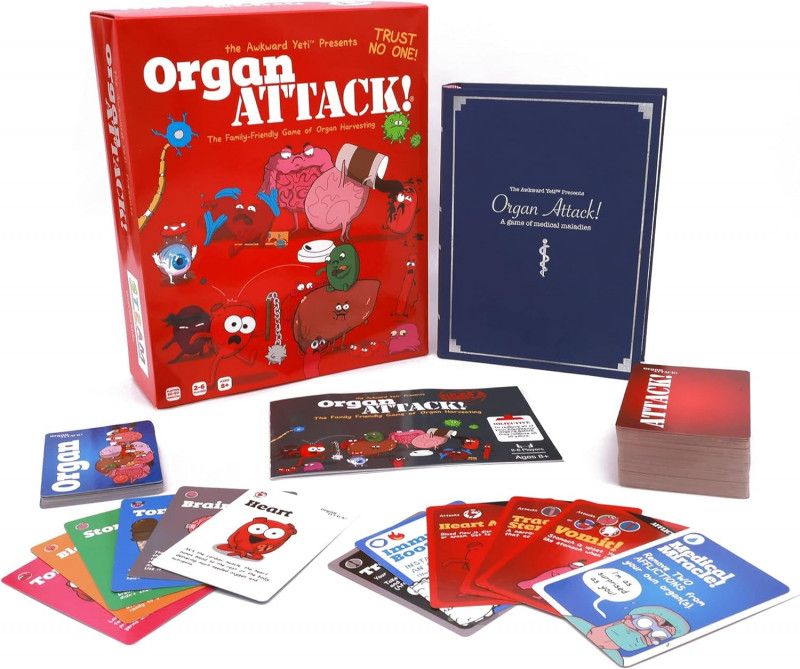 The Awkward Yeti Organ Attack! Card Game.