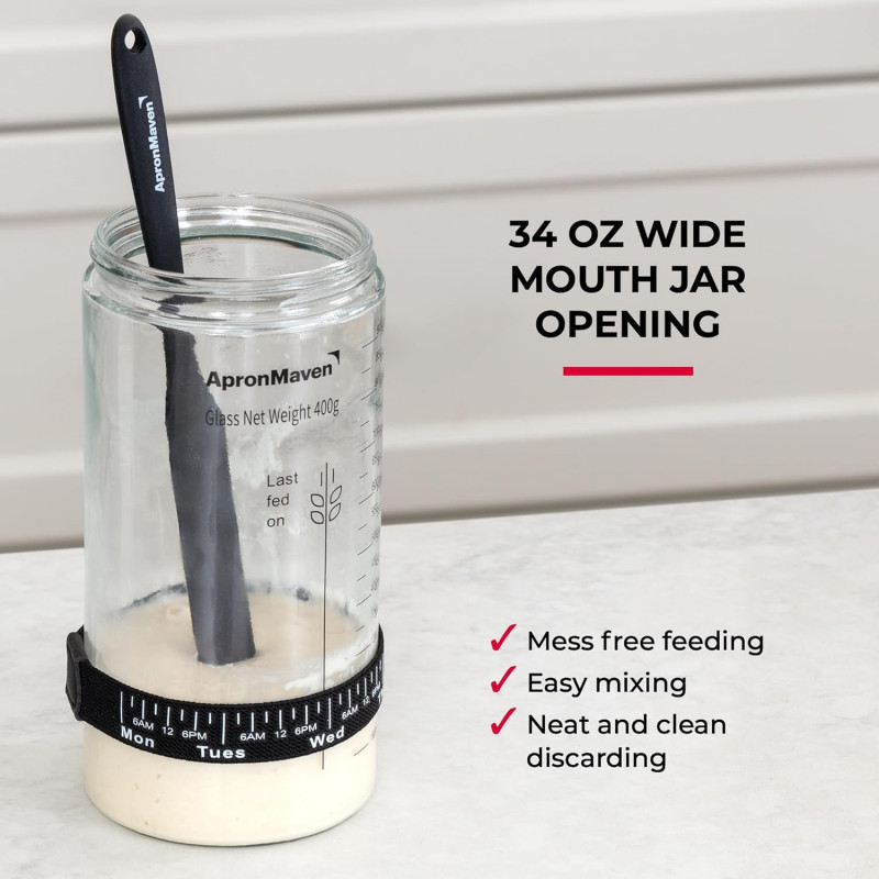Apron Maven Complete Sourdough Bread Starter Kit.