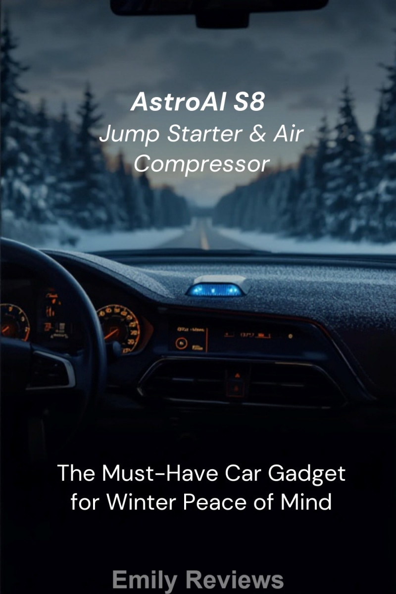 Car safety, tire inflator, battery jump starter, gift for teens