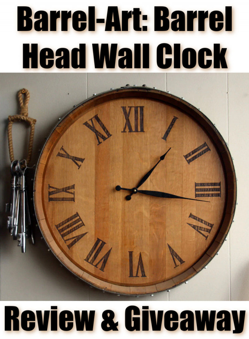 Barrel-Art: Barrel Head Wall Clock Review + Giveaway.