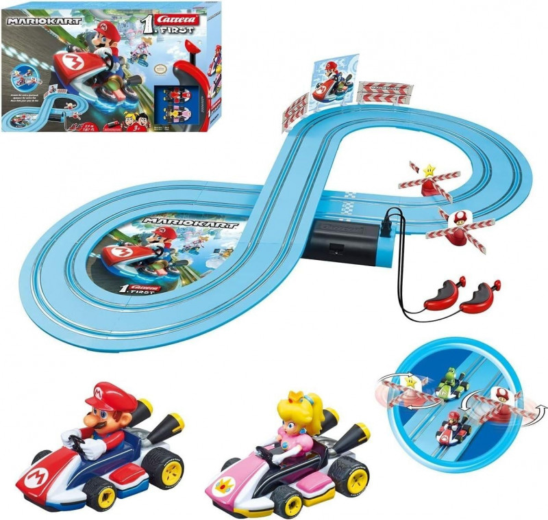 Carrera First Mario Kart Slot Car Race Track.