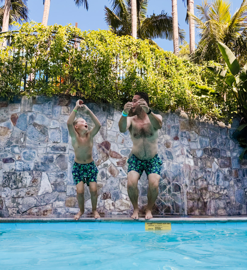 Tom & Teddy swim trunks
