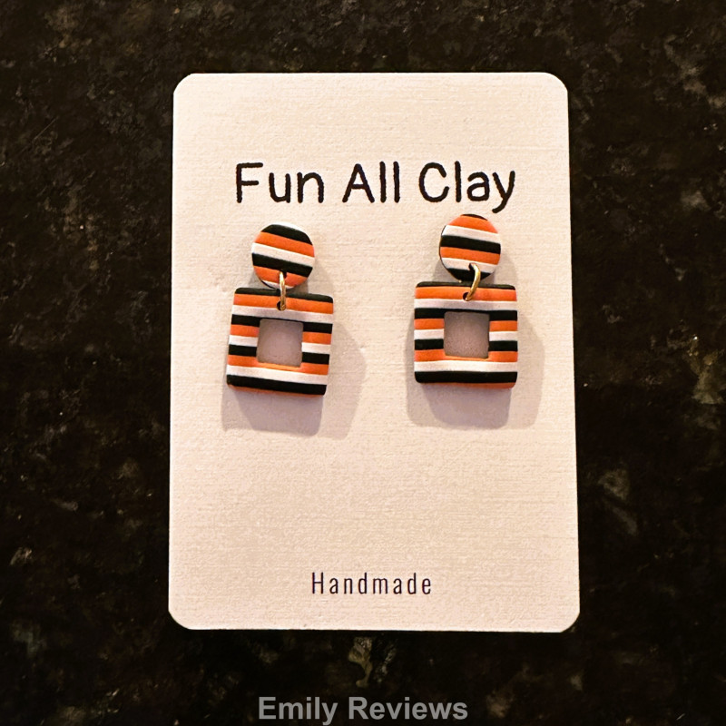 Fun All Clay, Handmade Earrings, Unique Gifts, Teen Stocking Stuffer, Adult Stocking Stuffers