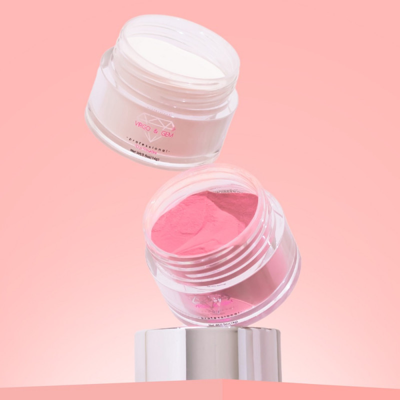 virgo gem dip powder nails