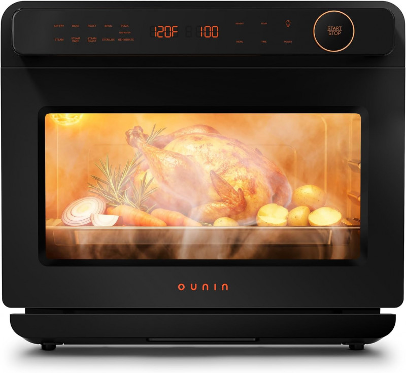 OUNIN 24L Steam and Air Fry Combo Countertop Oven.