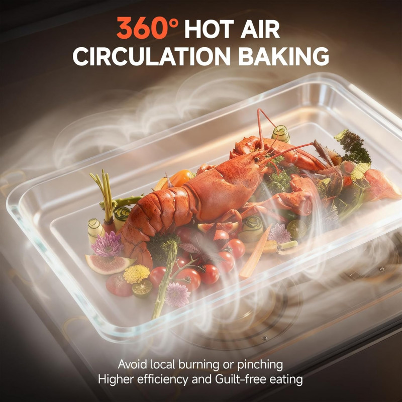 OUNIN 24L Steam and Air Fryer Combo Countertop Oven.