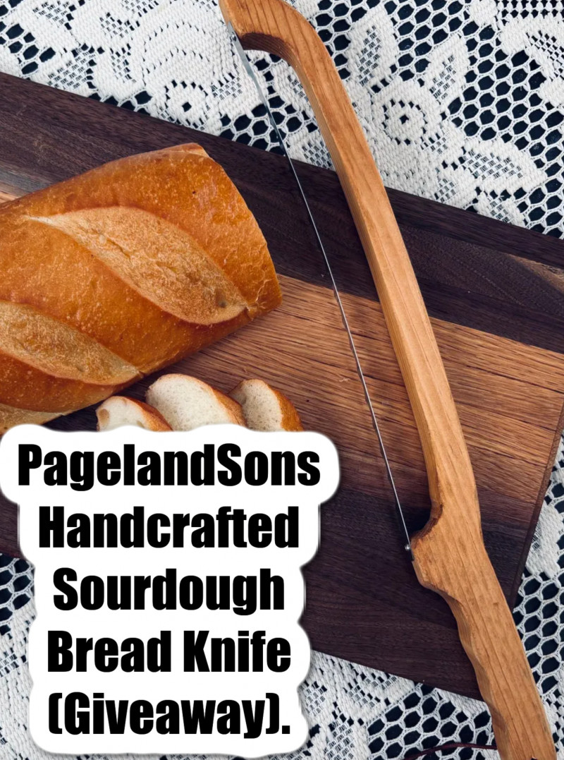 PagelandSons Handcrafted Sourdough Bread Knife (Giveaway).