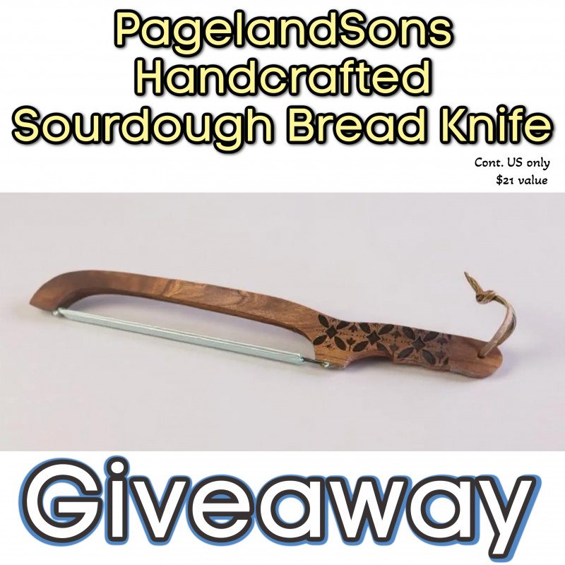 PagelandSons Handcrafted Sourdough Bread Knife (Giveaway).