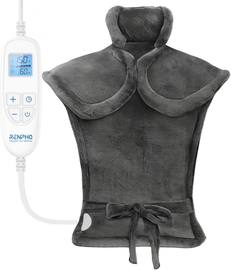 RENPHO Electric Heating Pad for Back Pain Relief.
