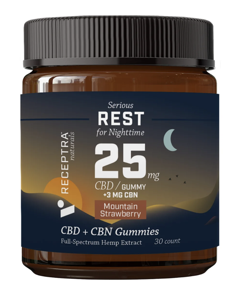 Receptra Sleep Gummies CBD + CBN.