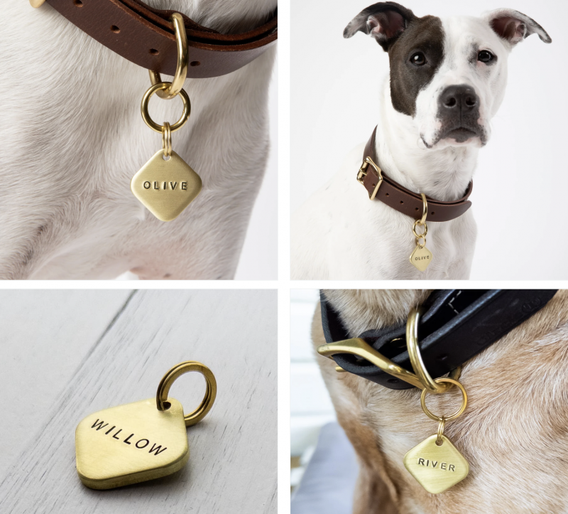 Noble Rhode Diamond Shaped Dog Tag.