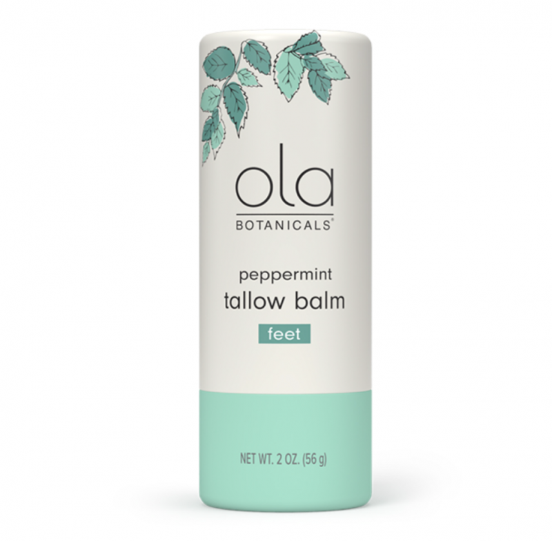 Ola Botanicals® Peppermint Tallow Balm - Feet.